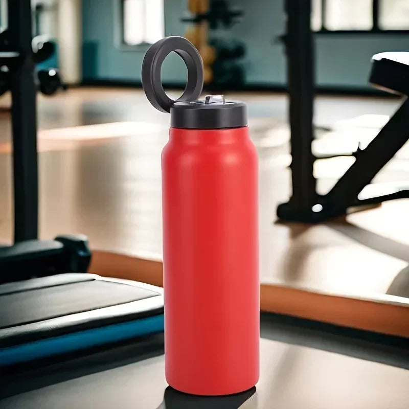 Wasserflasche mit Handyhalterung