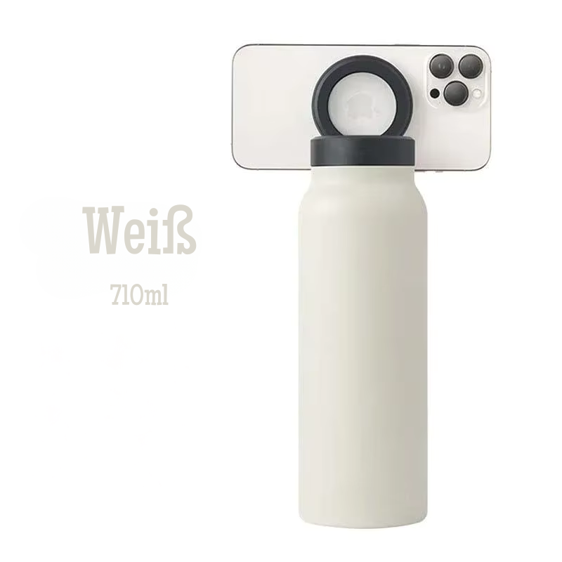 Wasserflasche mit Handyhalterung